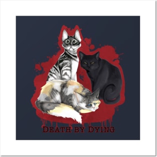 Three Man-Eating Cats - Death by Dying Fan Art Posters and Art